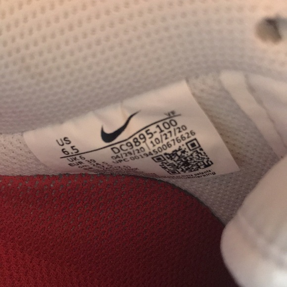 Nike Unisex Air Force 1/1 ‘White Varsity Red’